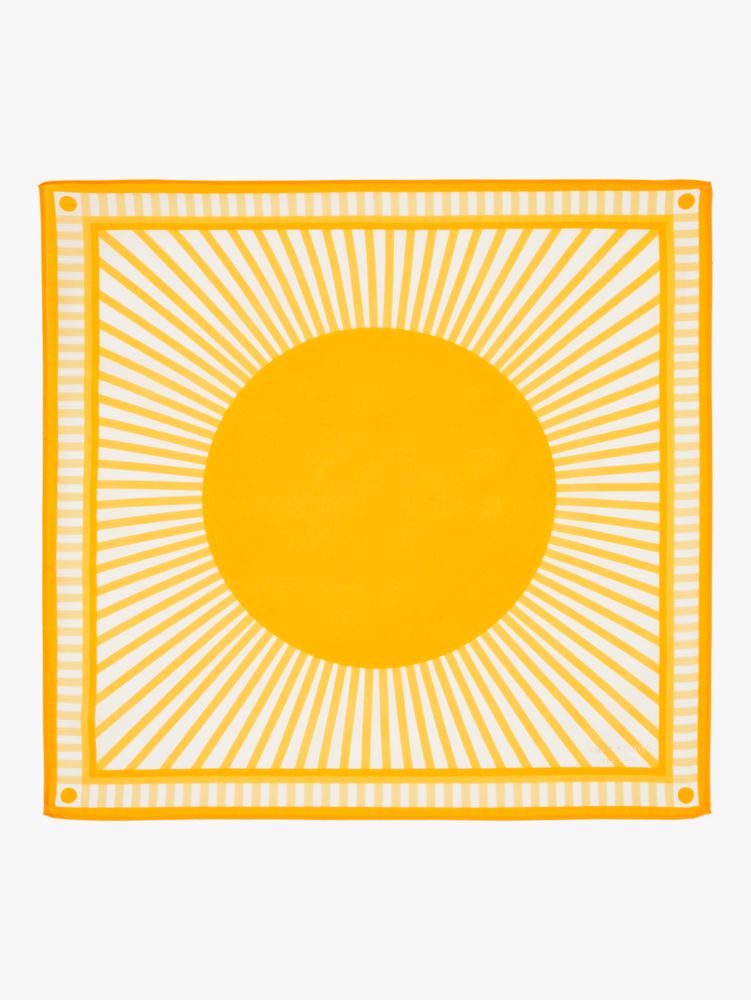 Graphic Sun Cotton-silk Bandana, , Product