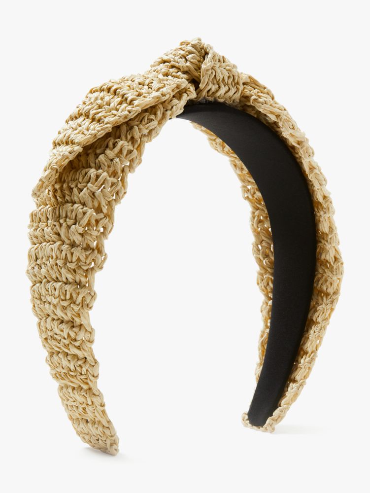 Kate Spade,Crochet Paper Straw Bow Headband,hair accessories,