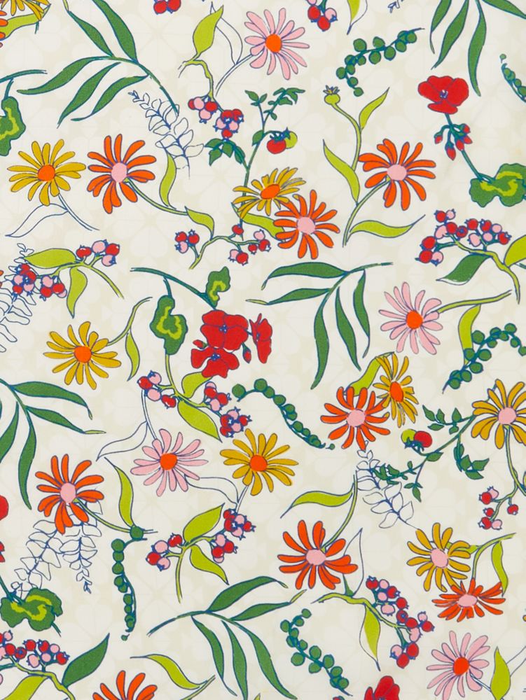 Rooftop Floral Spade Flower Silk Square, , Product