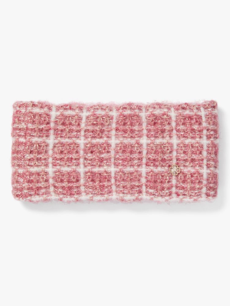 Kate Spade,Tweed Headband,Grapefruit