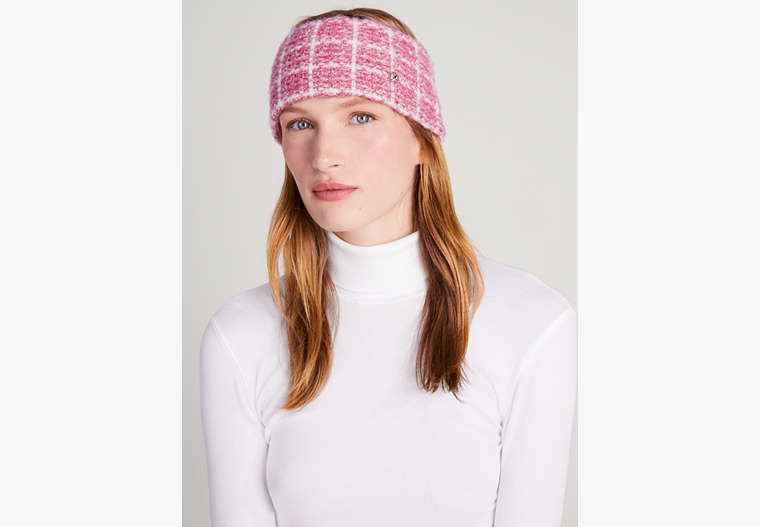 Kate Spade,Tweed Headband,Grapefruit image number 0