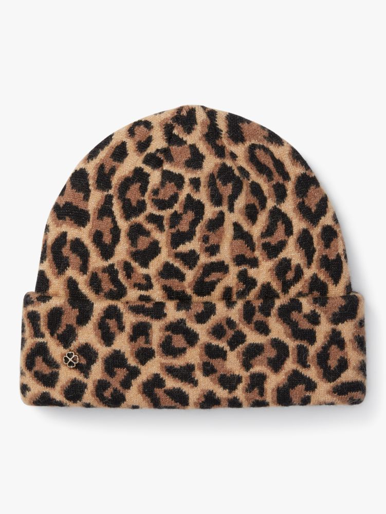 Kate Spade,Leopard Beanie,