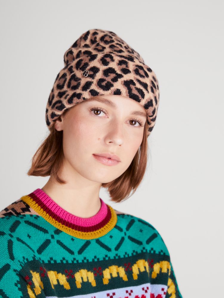 Leopard Print Beanie