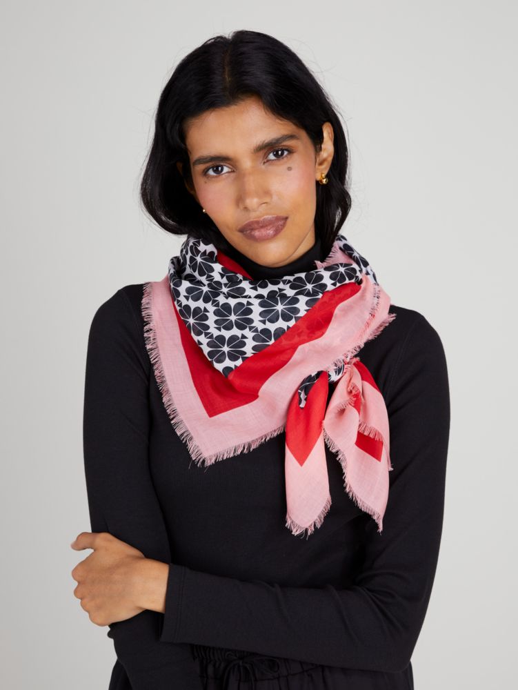 Kate Spade,Spade Flower Silk Square,