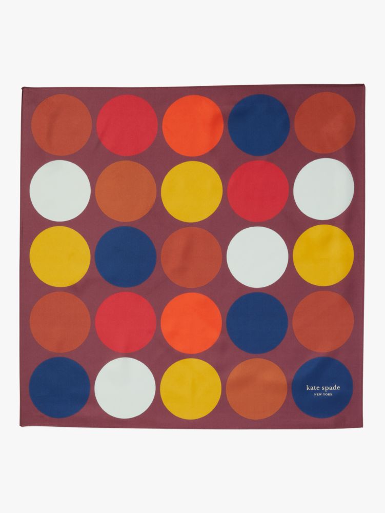 Kate Spade,Multi Dot Silk Bandana,
