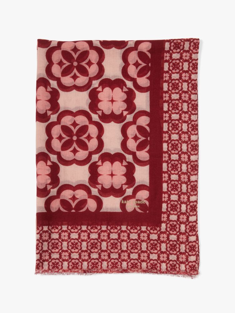 Arabesque Wool Oblong Scarf, , Product
