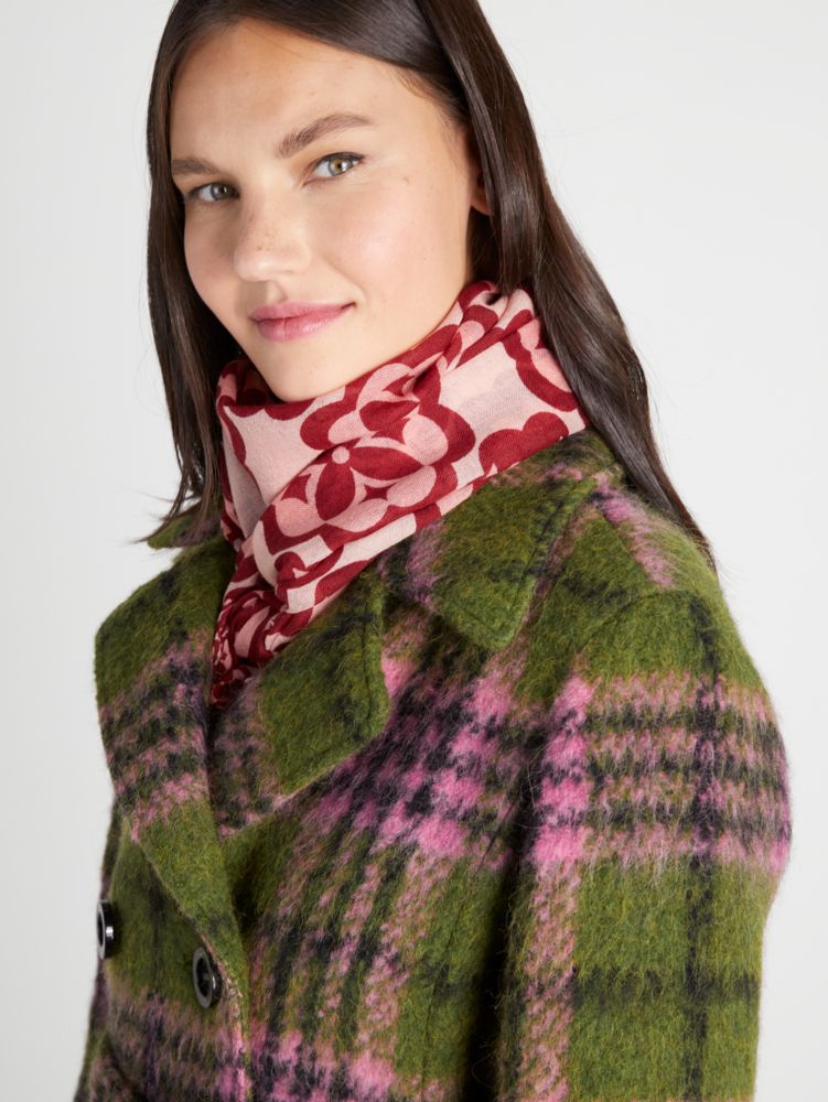 Arabesque Wool Oblong Scarf, , Product