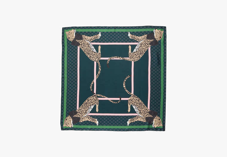 Lady Leopard Silk Square Scarf, , Product image number 0