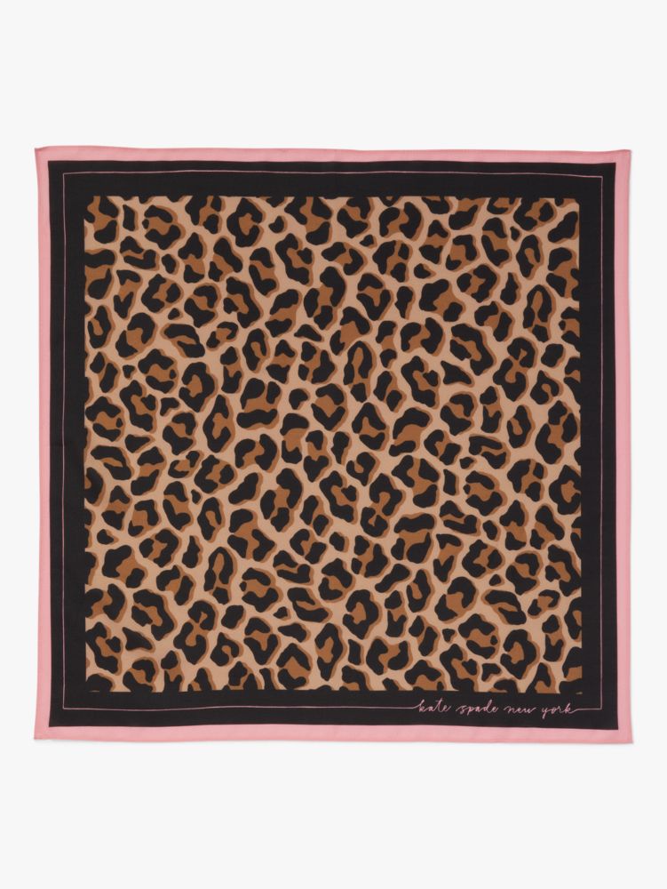 Lovely Leopard Cotton-silk Bandana, , Product