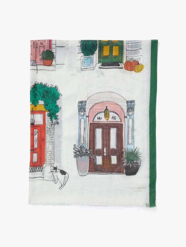 Kate Spade,Doors Of New York Oblong Scarf,