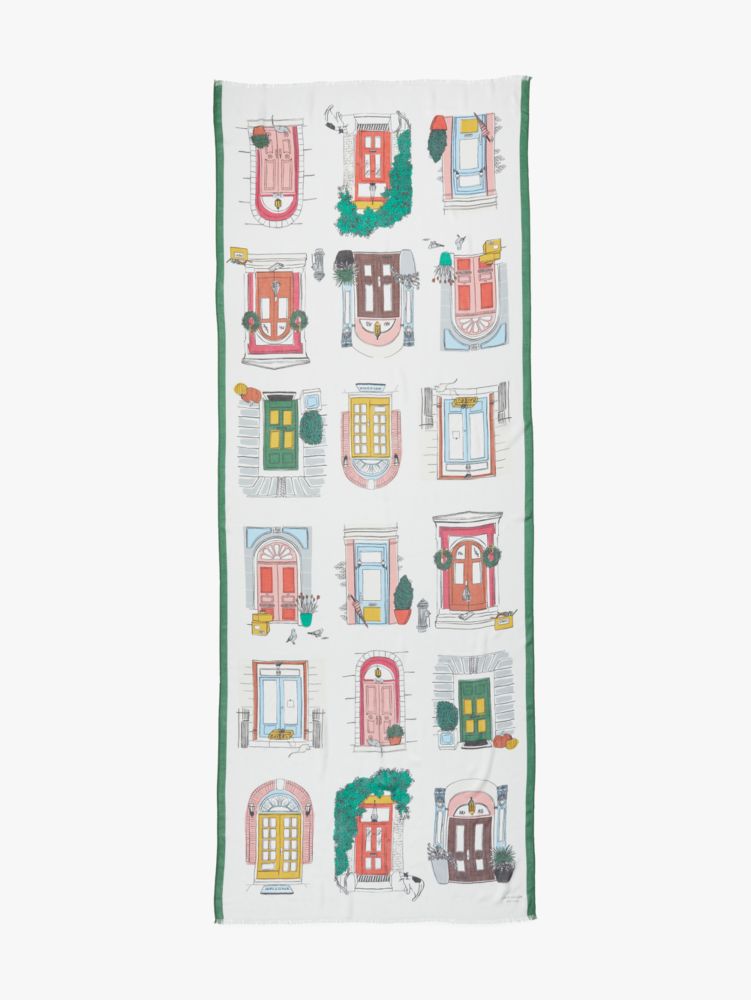 Kate Spade,Doors Of New York Oblong Scarf,Multi