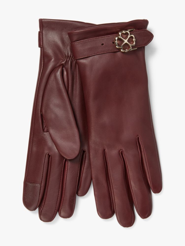 Kate Spade,Spade Flower Buckle Tech Gloves,