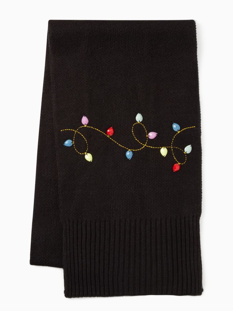 String Light Knit Holiday Scarf | Kate Spade Outlet