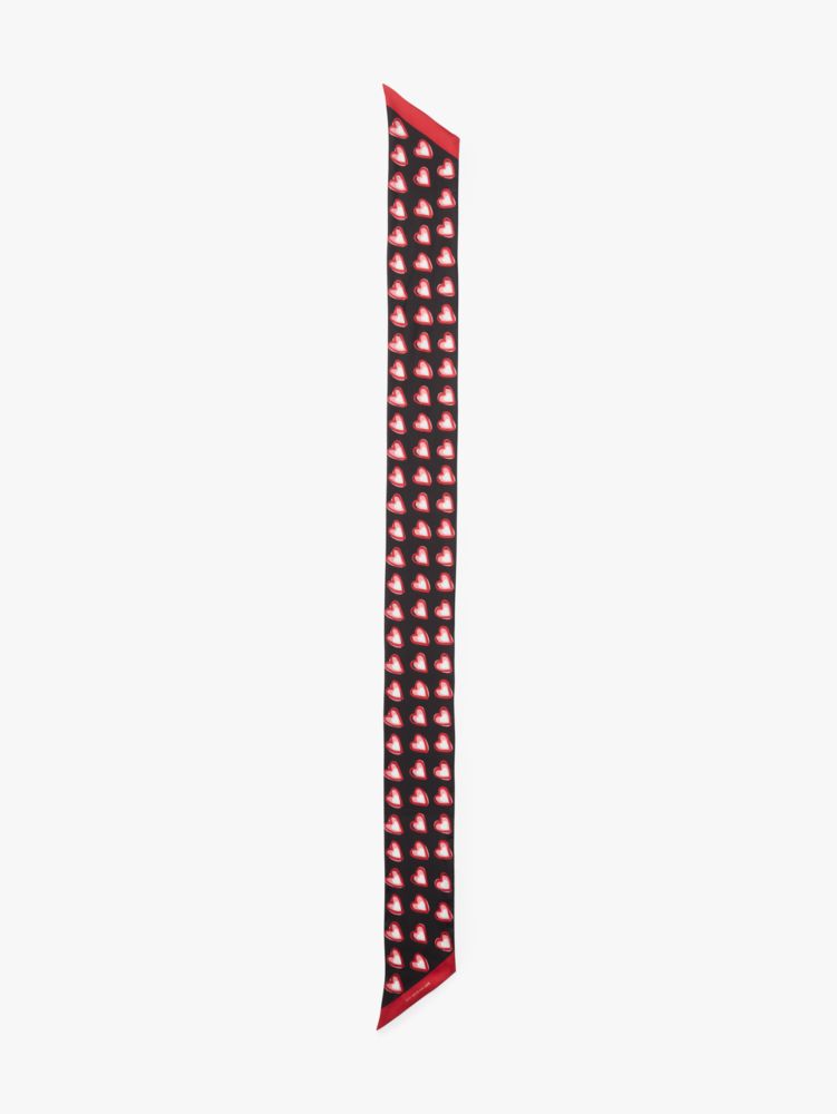 Kate Spade,Valentine's Day Silk Skinny Scarf,