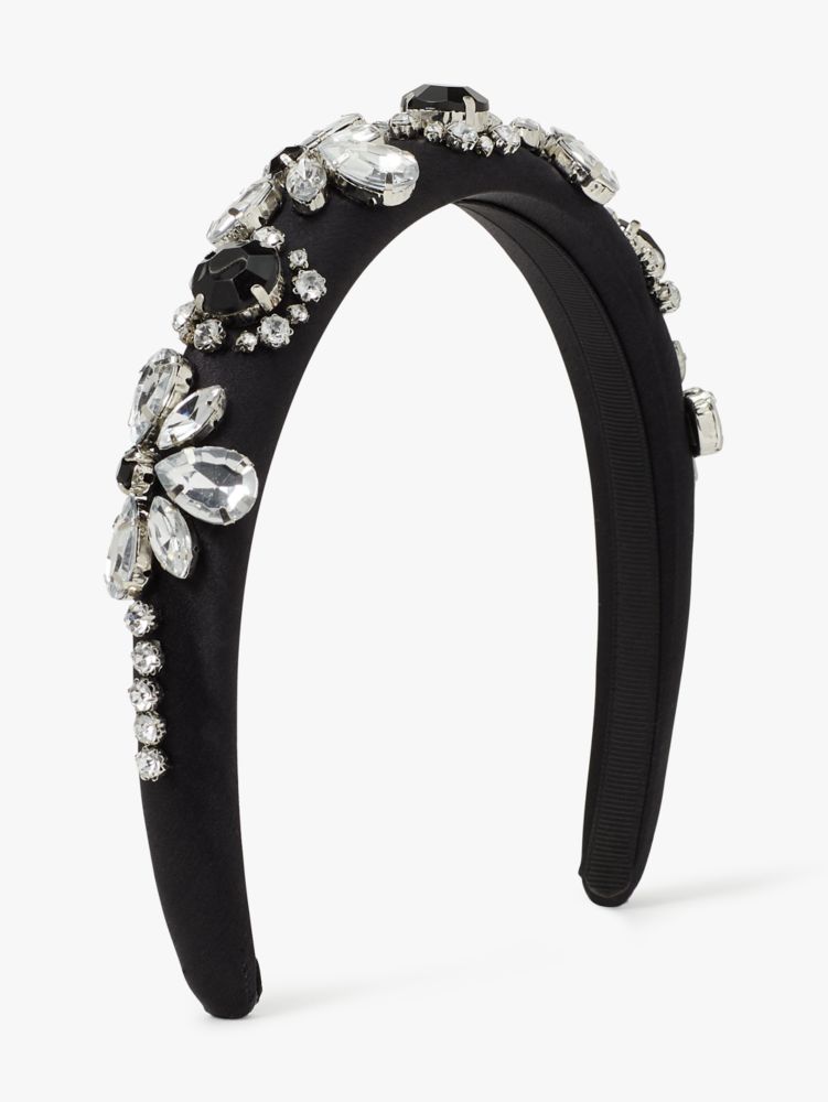 Rhinestone Embellished Skinny Headband, , Product