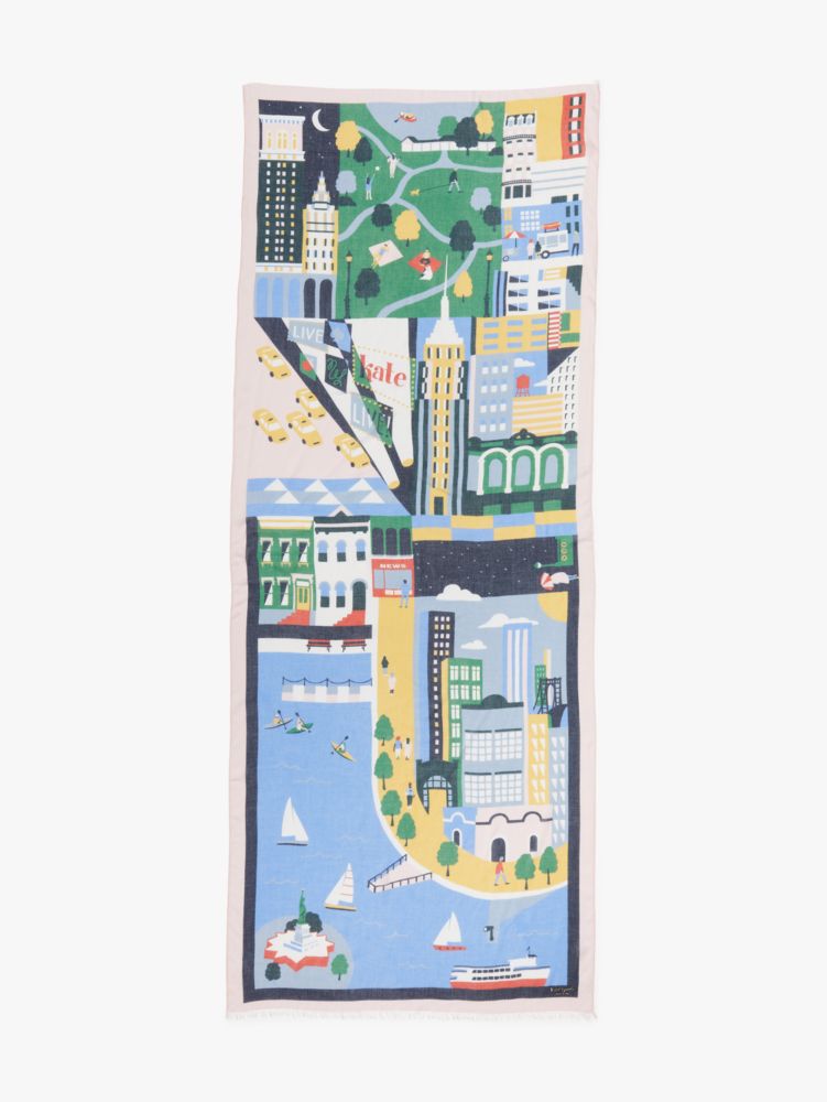 Kate spade hot sale cityscape scarf