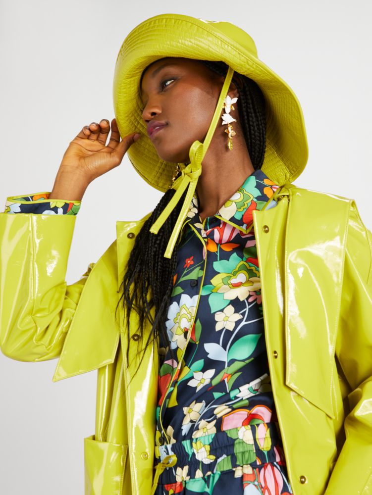 Long Brim Rain Bucket Hat Kate Spade New York