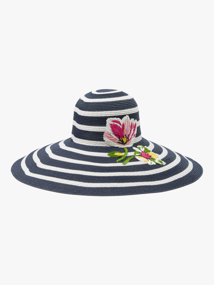 Kate Spade,Flower Embroidered Sunhat,