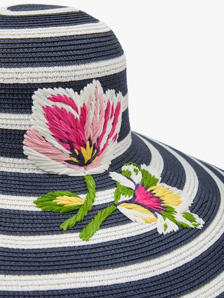 Kate Spade,Flower Embroidered Sunhat,