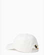 Kate Spade,Stacked Logo Baseball Cap,Cream