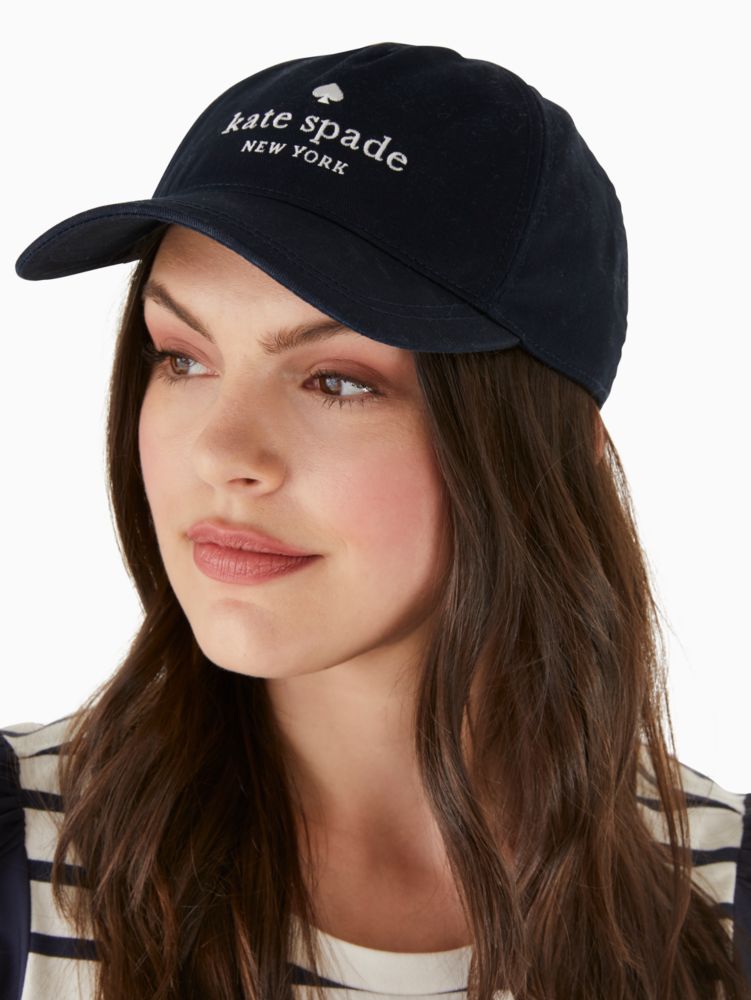 Kate Spade,Stacked Logo Baseball Cap,Blazer Blue