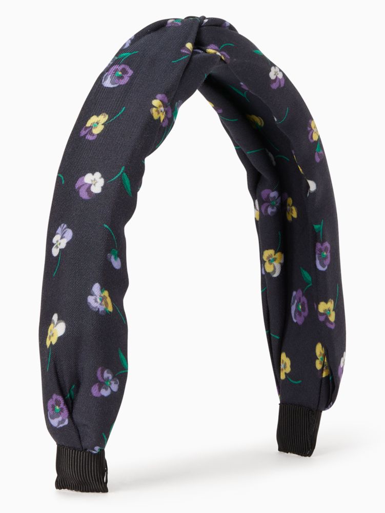 Kate Spade,Pansy Toss Twisted Floral Headband,