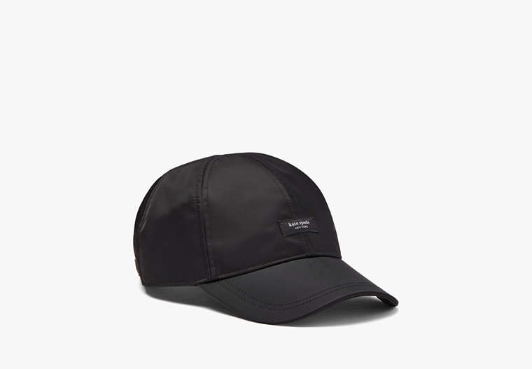 Kate Spade,Sam Nylon Baseball Hat,Black