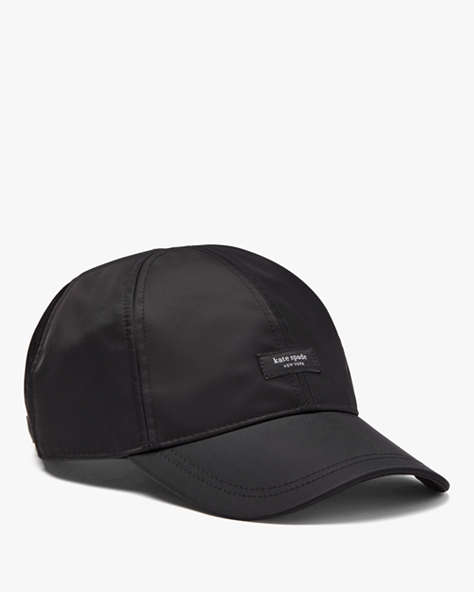 Kate Spade,Sam Nylon Baseball Hat,Black