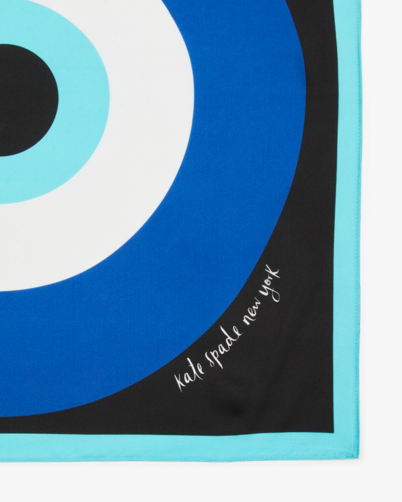 Kate Spade,Evil Eye Silk Bandana,Black Multi