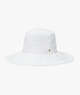 Kate Spade,Fringed Long Brim Bucket Hat,White