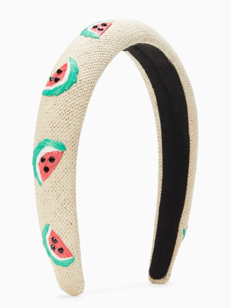 Kate Spade,Watermelon Party Embroidered Headband,