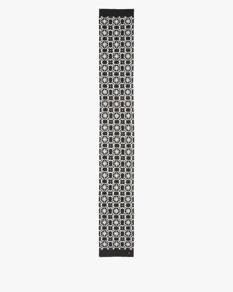 Kate Spade,Arabesque Knit Scarf,Rectangle,Casual,Multi Color