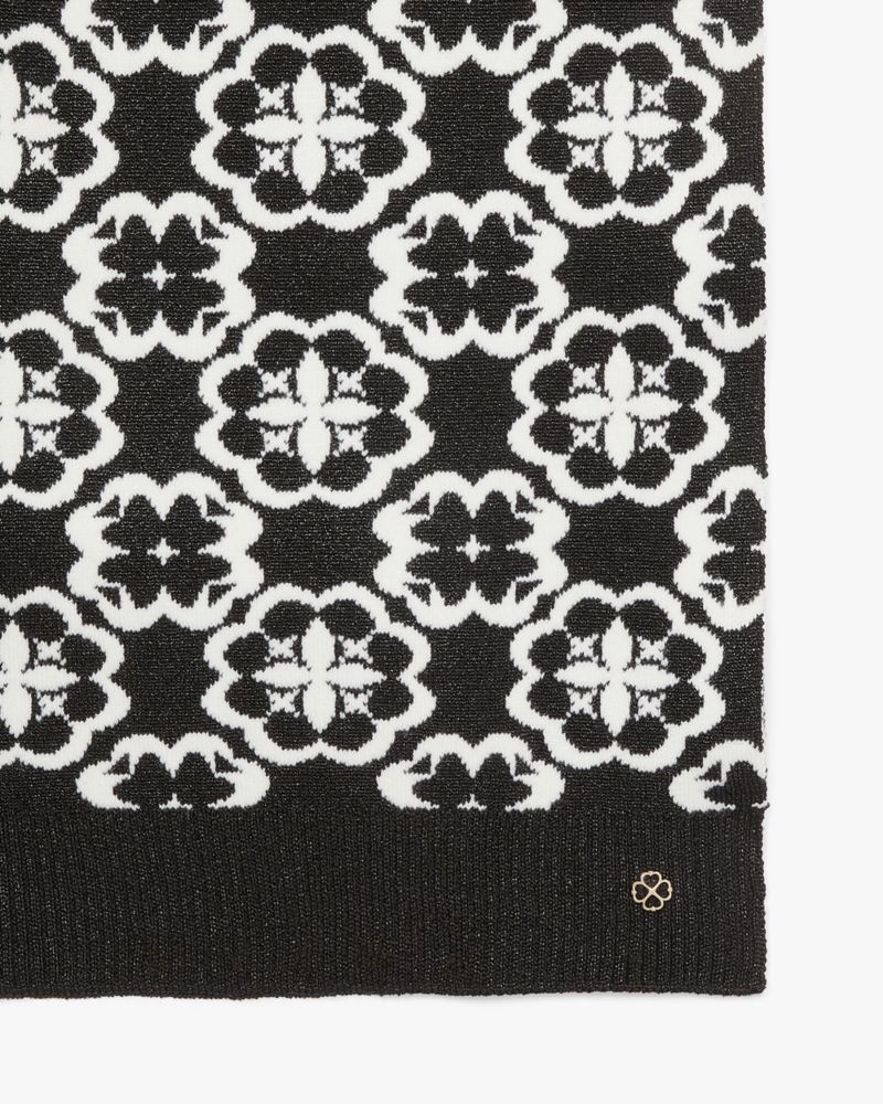Kate Spade,Arabesque Knit Scarf,Rectangle,Casual,Multi Color