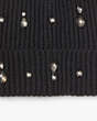 Kate Spade,Embellished Knit Beanie,Black