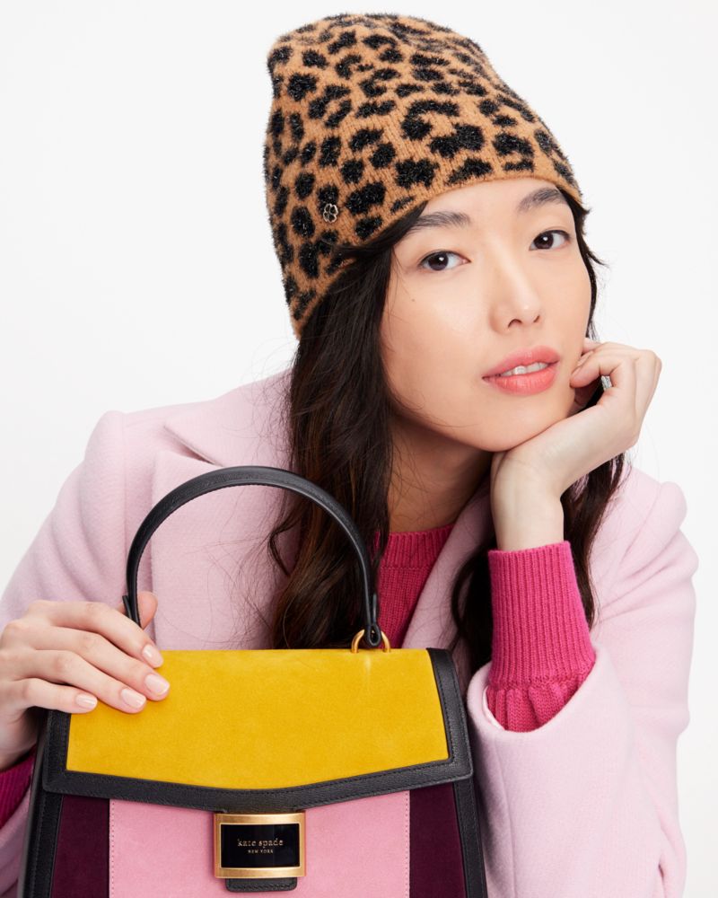 Kate Spade,モダン レオパード ニット ビーニー,ファッション小物,