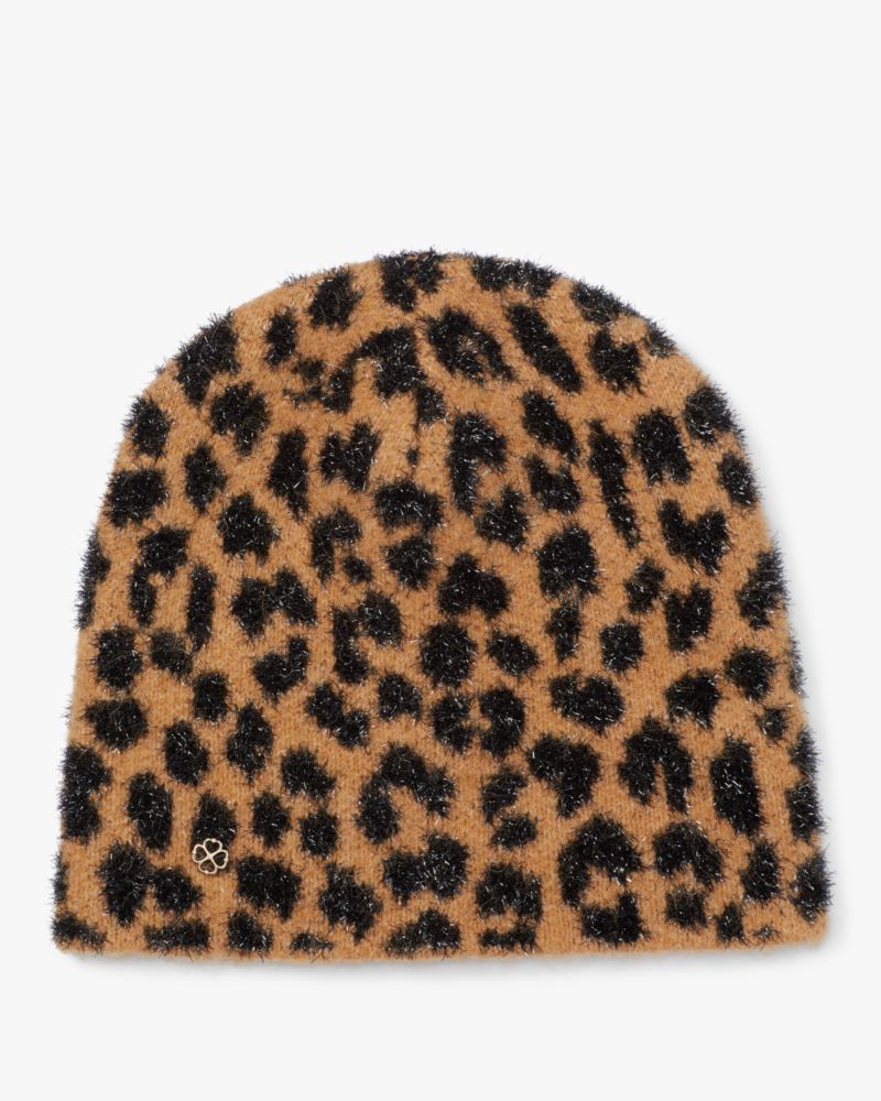 Kate Spade,Modern Leopard Knit Beanie,Multi