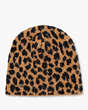 Kate Spade,Modern Leopard Knit Beanie,Lght Tobac
