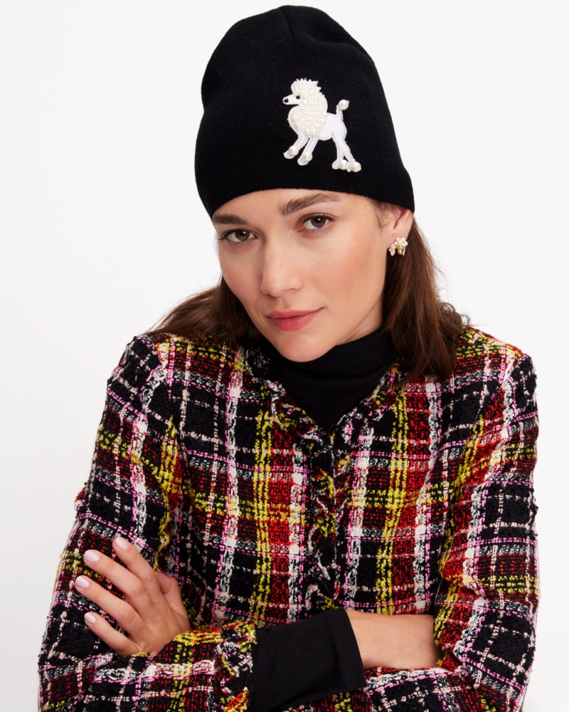 Kate Spade,Poodle Embellished Beanie,