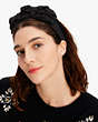 Kate Spade,Rosette Florettes Headband,Black