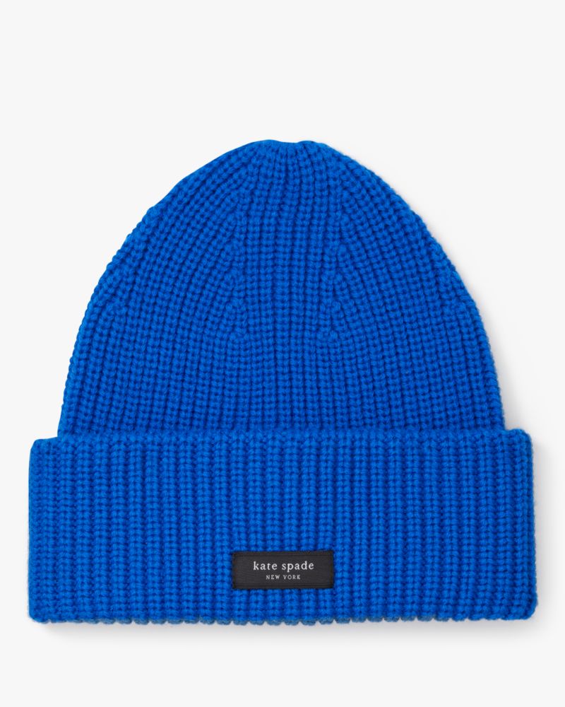 Kate Spade,Sam Label Cuff Beanie,