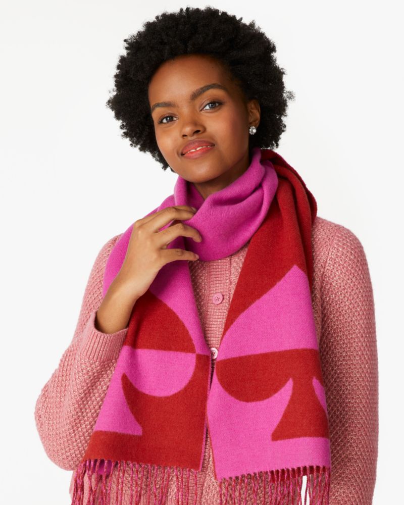 Kate Spade,Wool Cashmere Oversized Scarf,Dp Russet