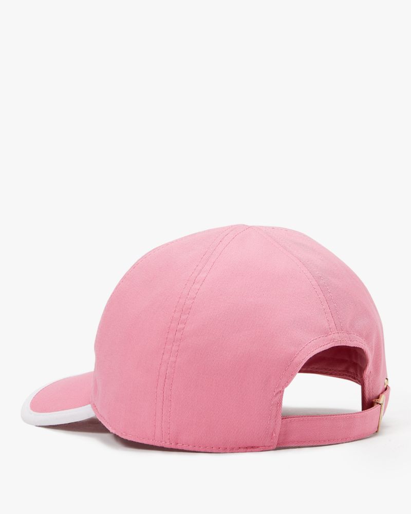 Kate Spade,Stacked Logo Baseball Cap,Rich Carnation