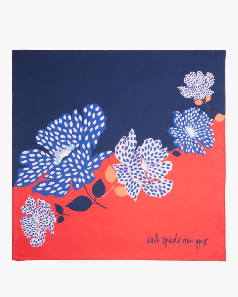 Kate Spade,Dotty Floral Silk Bandana,
