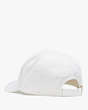 Kate Spade,Noel Patch Baseball Hat,White