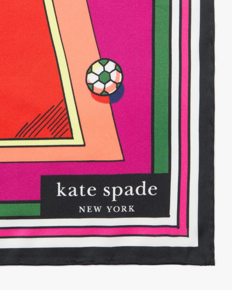 Kate Spade,Summer Scene Silk Square Scarf,Multi