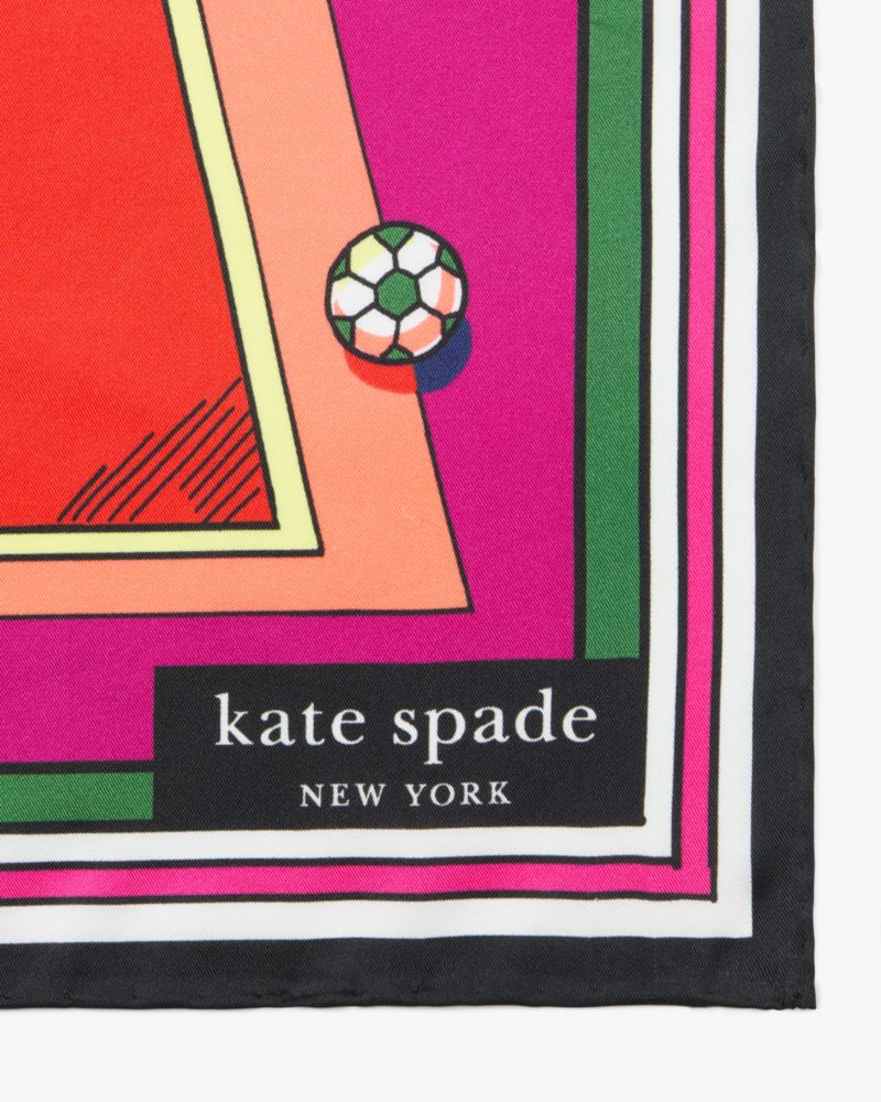 Kate Spade,Summer Scene Silk Square Scarf,