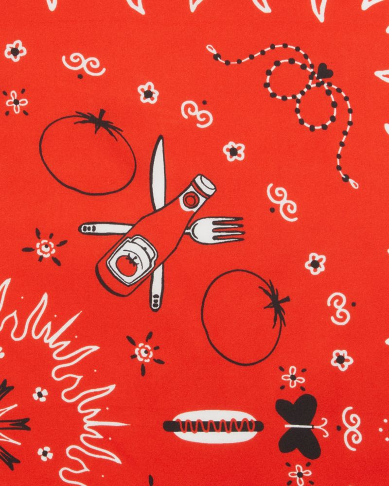 Kate Spade,Bandana Silk Square Scarf,