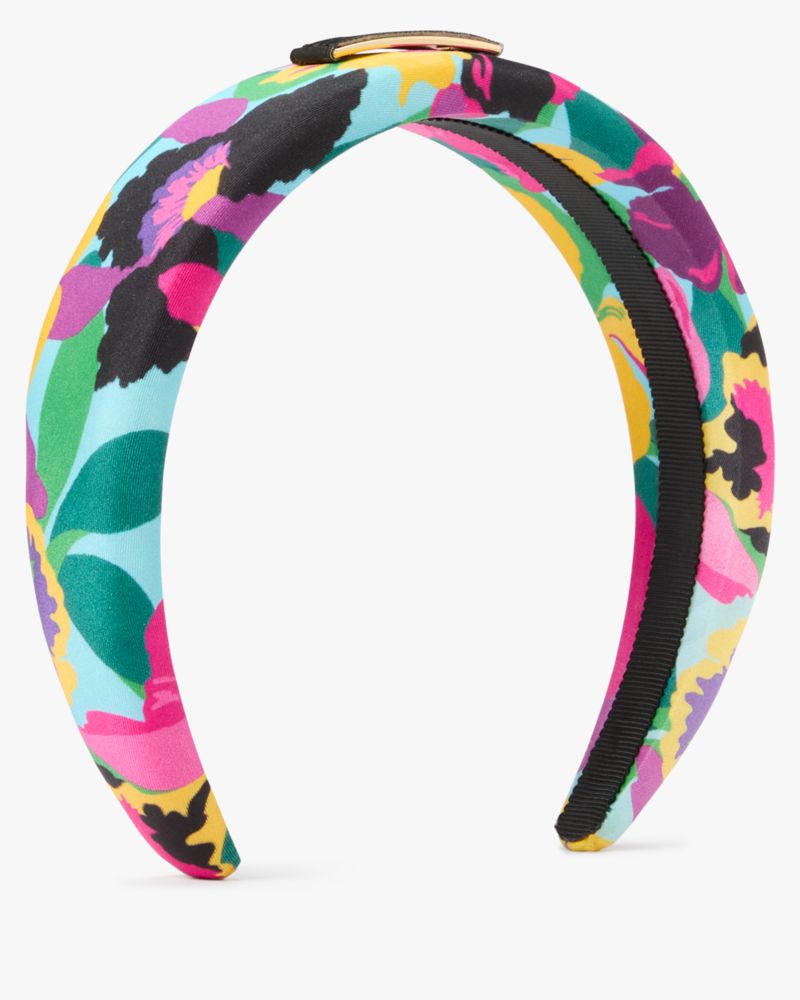 Kate Spade,Orchid Bloom Sam Label Headband,Multi Color