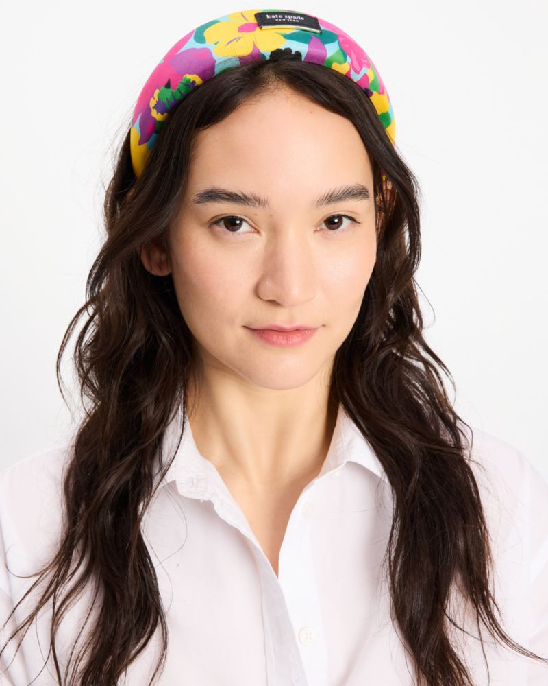 Kate Spade,Orchid Bloom Sam Label Headband,Multi Color