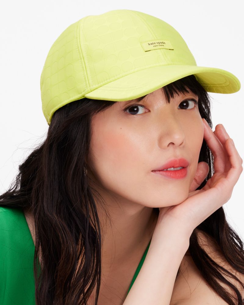 Kate Spade,Noel Baseball Hat,Wasabi